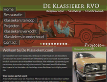 Tablet Screenshot of deklassieker.com